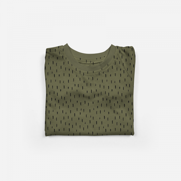 BIO Baumwoll Jersey - Strockes Army